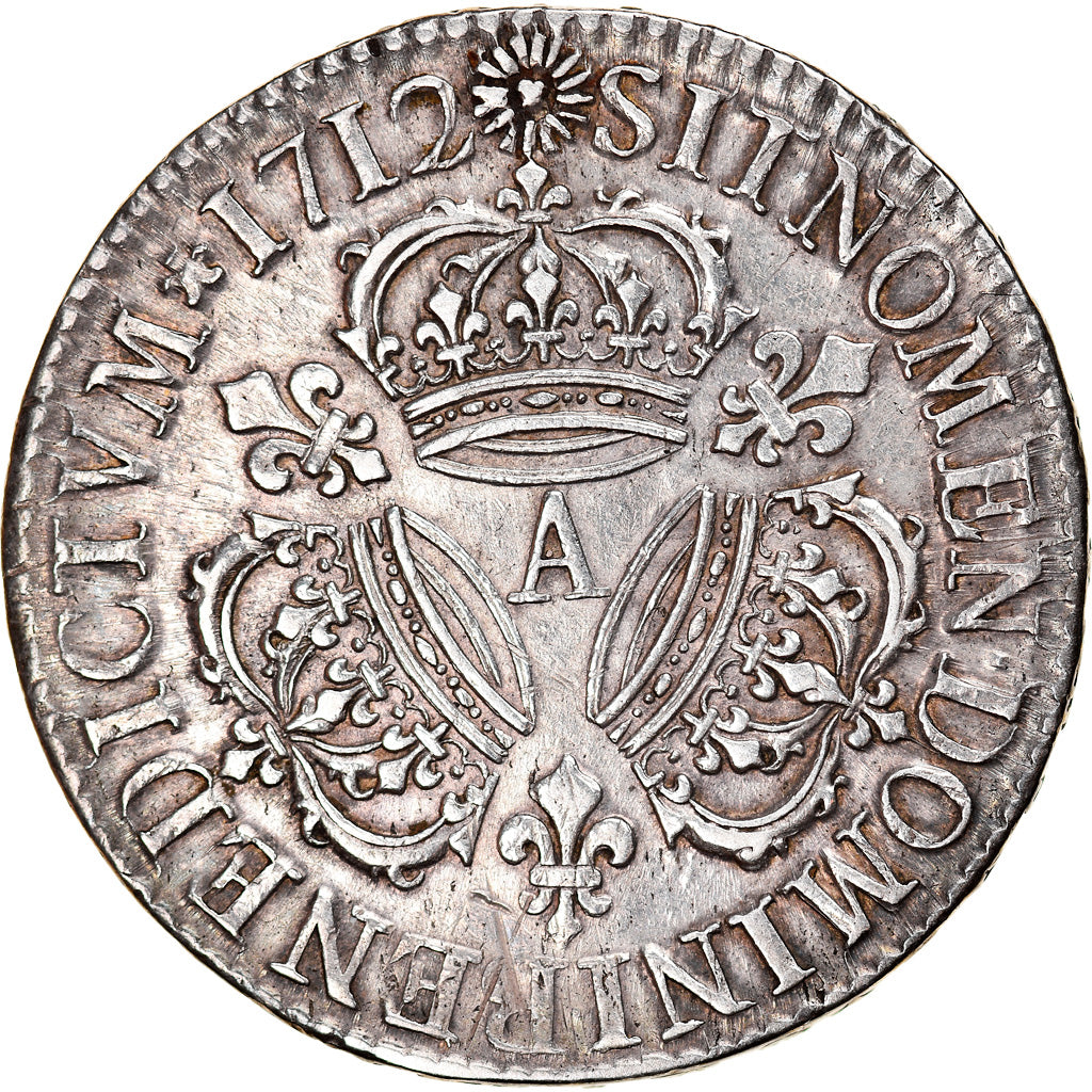 Moneta, Francja, Louis XIV, Écu aux 3 couronnes, Ecu, 1712, Paris, EF(40-45)