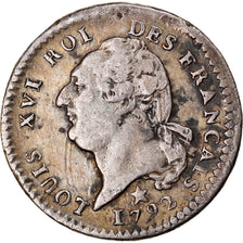 Munten, Frankrijk, Louis XVI, 15 sols français, 15 Sols, 1/8 ECU, 1792