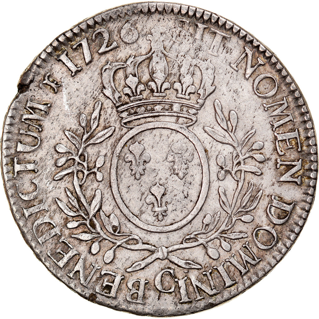 Münze, Frankreich, Louis XV, Écu aux branches d'olivier, Ecu, 1726, Caen, SS