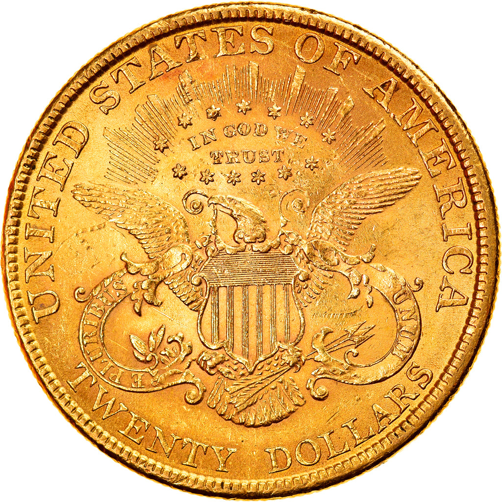 Moneta, USA, Liberty Head, $20, Double Eagle, 1894, Philadelphia, AU(50-53)