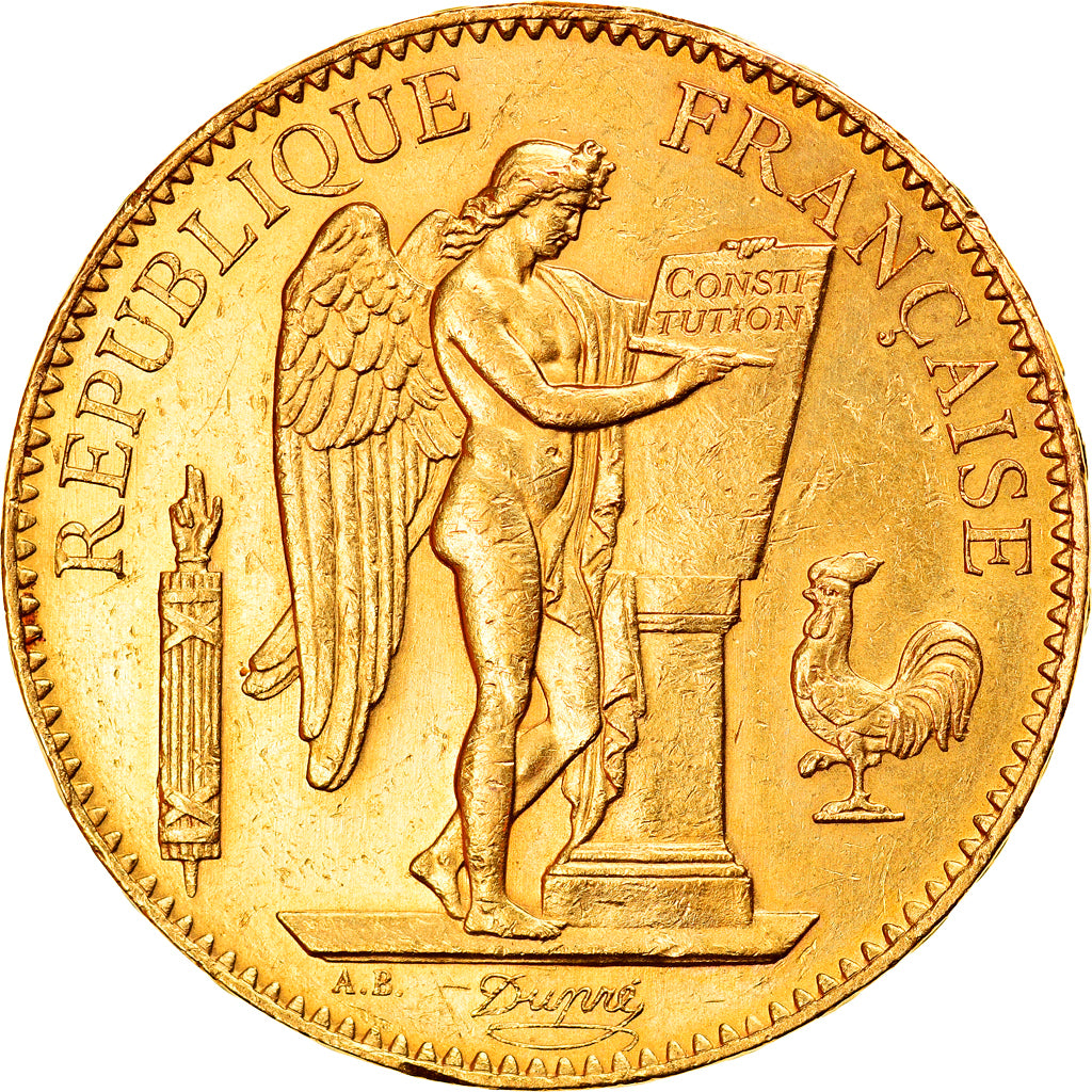 Munten, Frankrijk, Génie, 100 Francs, 1882, Paris, ZF+, Goud, KM:832