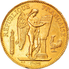 Munten, Frankrijk, Génie, 100 Francs, 1882, Paris, ZF+, Goud, KM:832