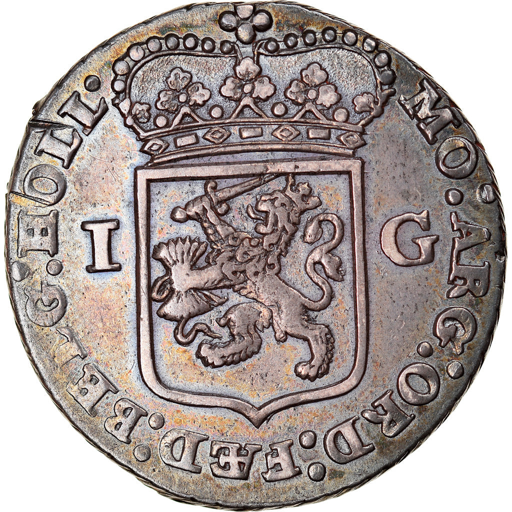Monnaie, Pays-Bas, HOLLAND, Gulden, 20 Stuiver, 1793, SUP, Argent, KM:73