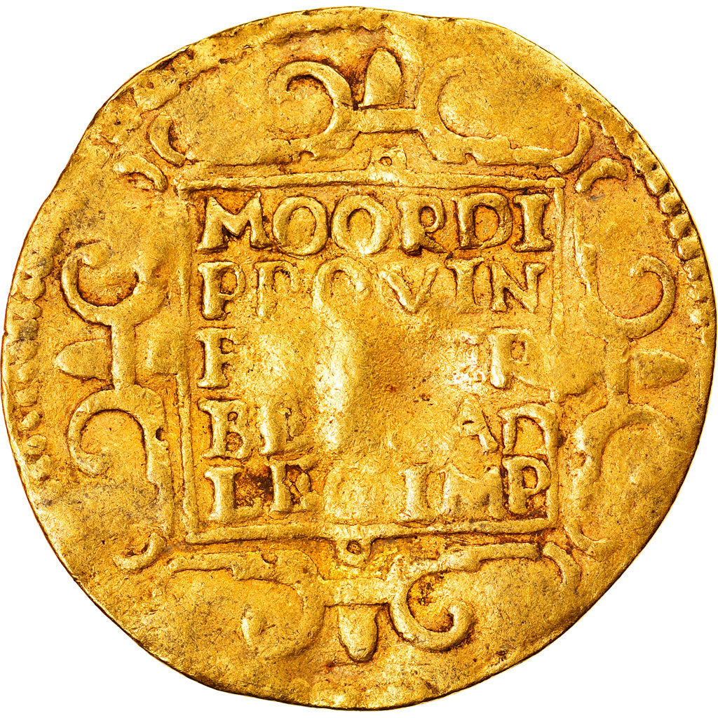 Moneta, Holandia, Ducat, 1598, Utrecht, VF(30-35), Złoto, Delmonte:963