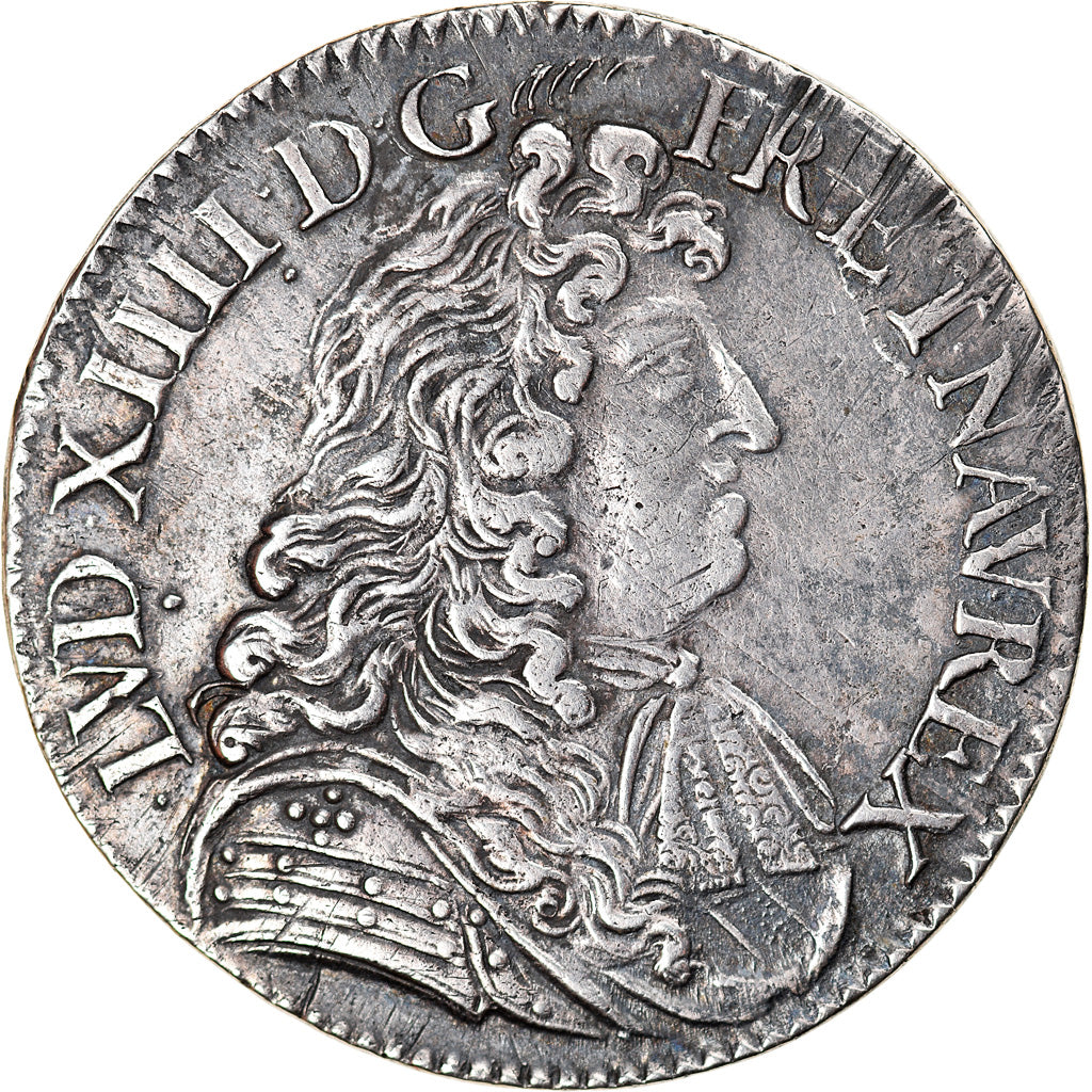 Munten, Frankrijk, Louis XIV, 1/2 Écu à la cravate, 1/2 Ecu, 1681, Paris, ZF