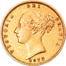 Monnaie, Grande-Bretagne, Victoria, 1/2 Sovereign, 1873, Londres, TTB+, Or