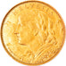 Coin, Switzerland, 10 Francs, 1922, Bern, MS(60-62), Gold, KM:36
