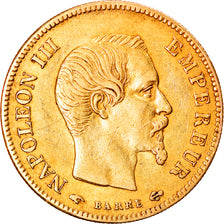Moneda, Francia, Napoleon III, 10 Francs, 1857, Paris, MBC, Oro, KM:784.3