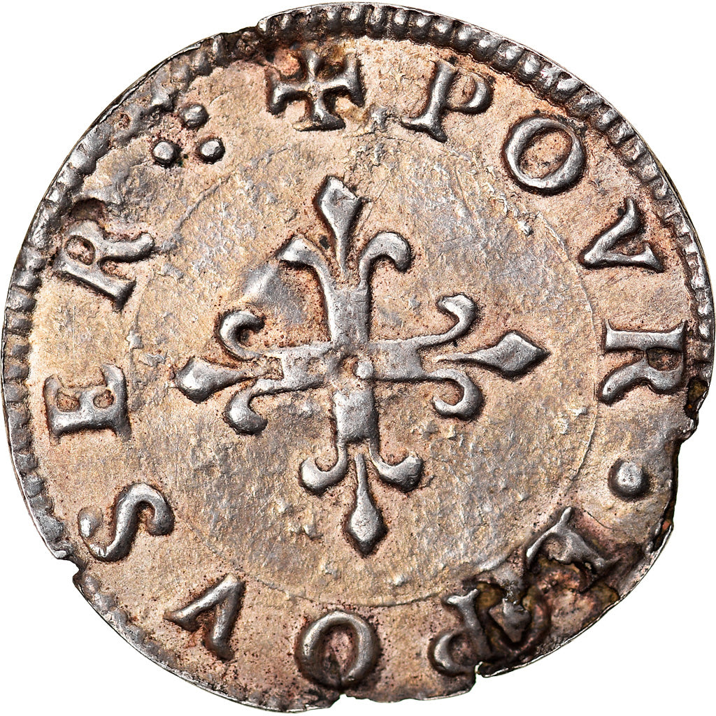 Frankrijk, Denier bractéacte, Treizain, Denier à épouser, Love Token, ZF+