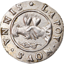 France, Love Token, Treizain, Denier bractéate à épouser, AU(55-58), Silver