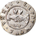 France, Love Token, Treizain, Denier bractéate à épouser, AU(55-58), Silver