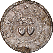 France, Love Token, Treizain, Denier bractéate à épouser, EF(40-45), Silver
