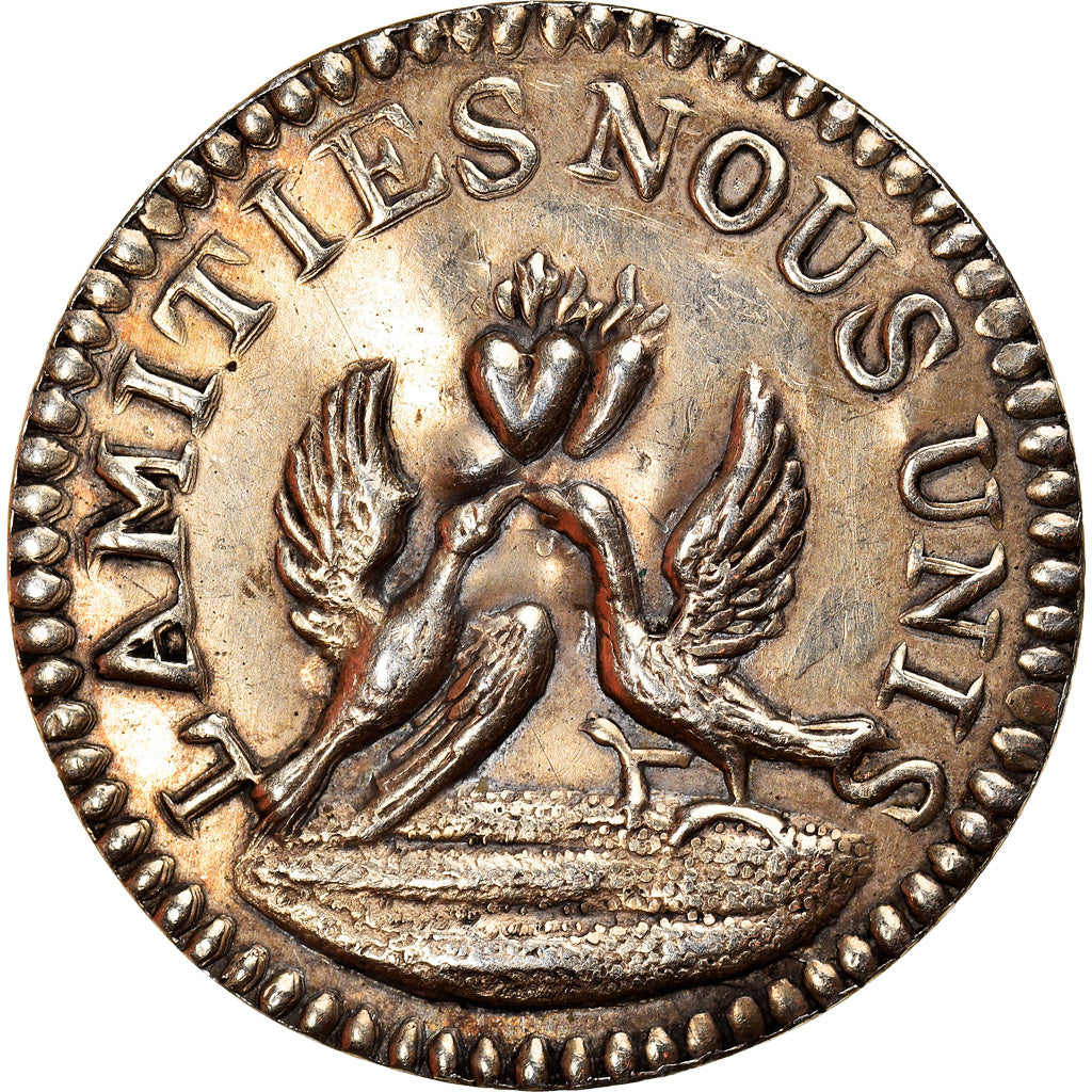 Frankreich, Love Token, Treizain, Denier bractéate à épouser, VZ, Silber