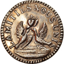 Frankreich, Love Token, Treizain, Denier bractéate à épouser, VZ, Silber