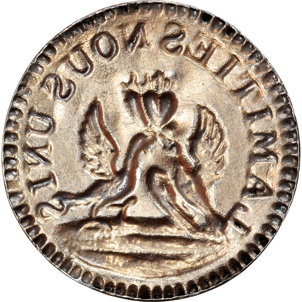 Frankreich, Love Token, Treizain, Denier bractéate à épouser, VZ, Silber