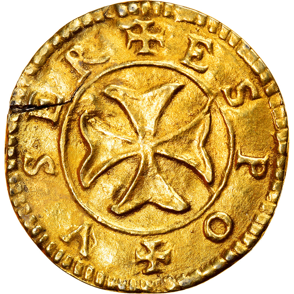 Francia, Love Token, Treizain, Denier bractéate à épouser, MBC+, Oro vermeil