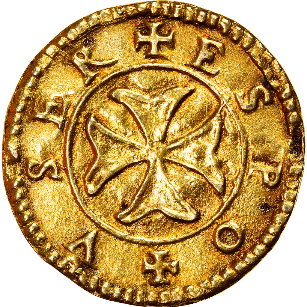 Francja, Love Token, Treizain, Denier bractéate à épouser, AU(50-53), Vermeil