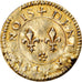 Francja, Love Token, Treizain, Denier bractéate à épouser, EF(40-45), Vermeil
