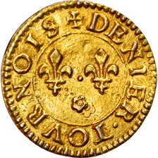 Francia, Love Token, Treizain, Denier bractéate à épouser, MBC, Oro vermeil