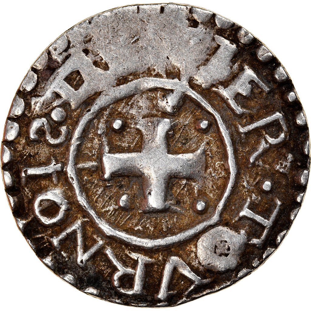 Francja, Love Token, Treizain, Denier bractéate à épouser, EF(40-45), Srebro