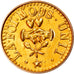 France, Love Token, Treizain, Denier bractéate à épouser, MS(60-62), Vermeil