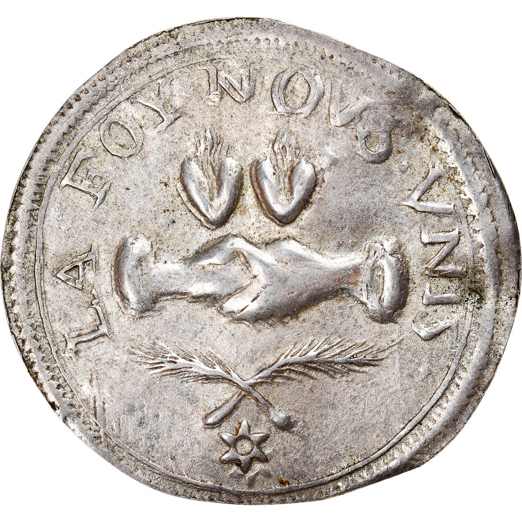 Francia, Love Token, Treizain, Denier bractéate à épouser, MBC, Plata