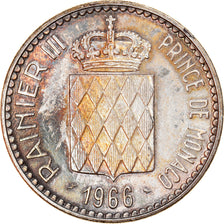 Coin, Monaco, Rainier III, 10 Francs, 1966, AU(55-58), Silver, KM:146