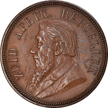 Coin, South Africa, Penny, 1892, AU(50-53), Bronze, KM:2