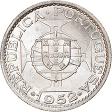 Coin, Macau, 5 Patacas, 1952, MS(60-62), Silver, KM:5
