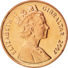 GIBRALTAR, 2 Pence, 2007, KM #1080, MS(63), Copper Plated Steel, 25.91, 7.13