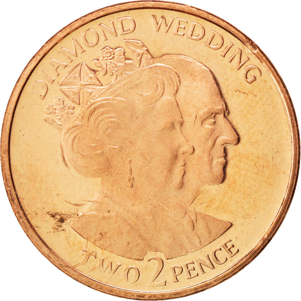 GIBRALTAR, 2 Pence, 2007, KM #1080, MS(63), Copper Plated Steel, 25.91, 7.13