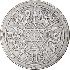 Coin, Morocco, 'Abd al-Aziz, 1/2 Dirham, 1895/AH1313, Berlin, EF(40-45), Silver