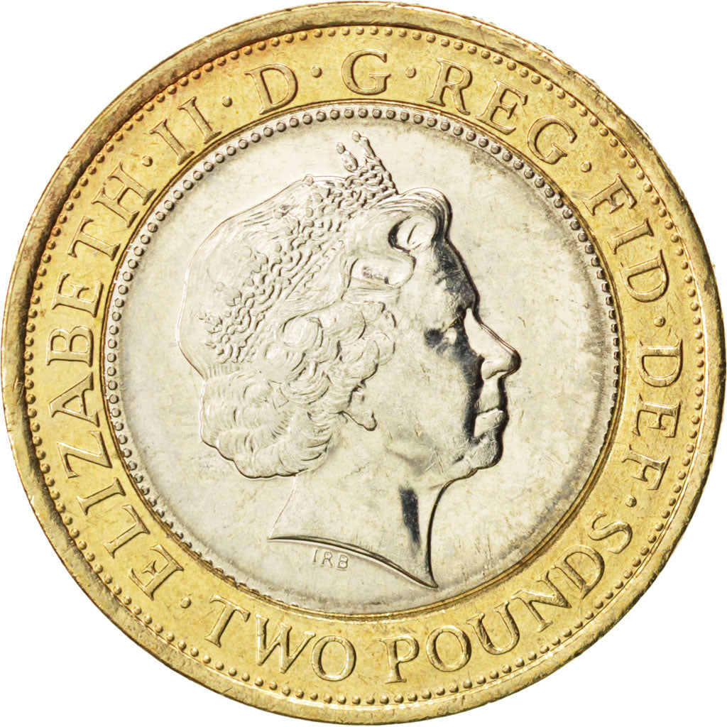 Coin, Great Britain, Elizabeth II, 2 Pounds, 2008, MS(63), Bi-Metallic, KM:1106