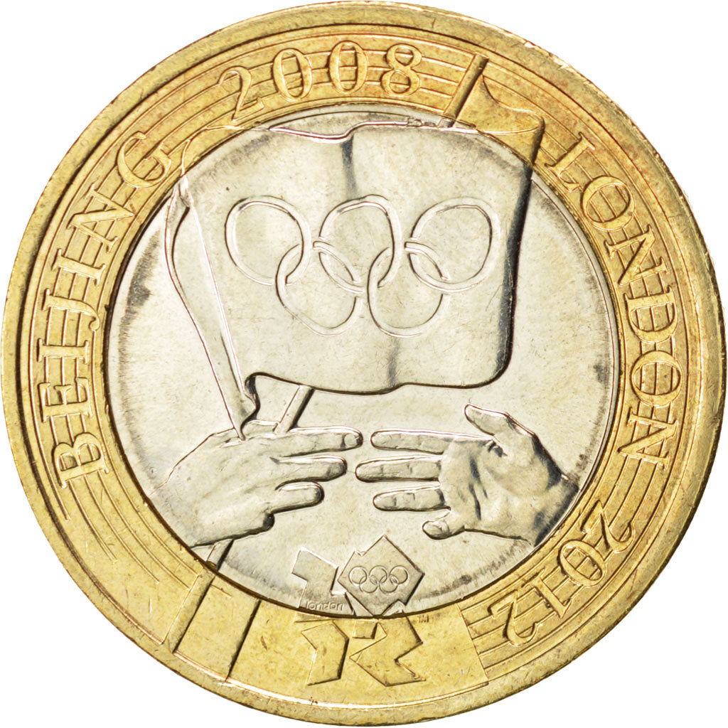Coin, Great Britain, Elizabeth II, 2 Pounds, 2008, MS(63), Bi-Metallic, KM:1106