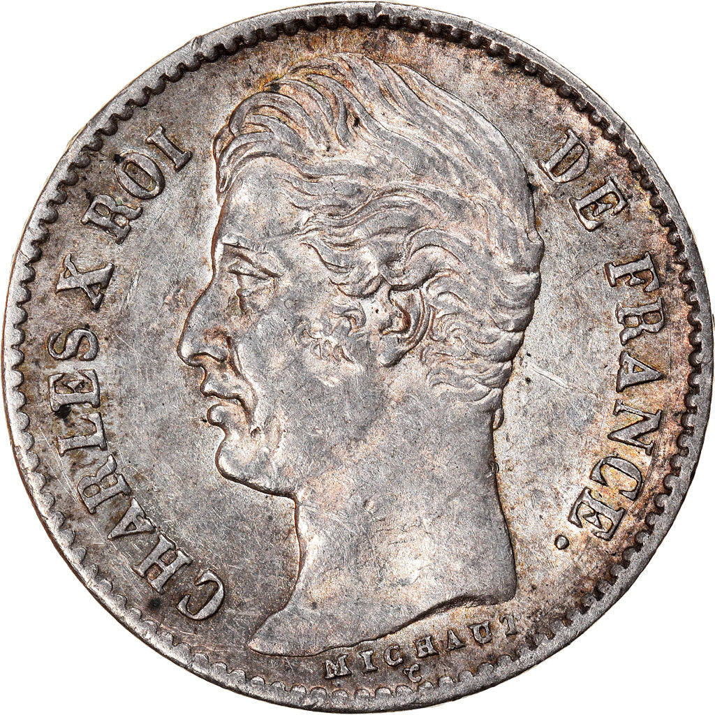 Coin, France, Charles X, 1/4 Franc, 1830, Paris, AU(55-58), Silver, KM:722.1