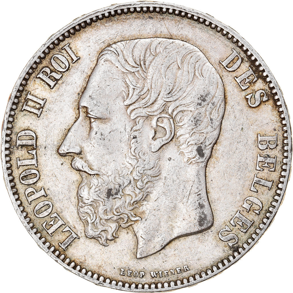 Monnaie, Belgique, Leopold II, 5 Francs, 5 Frank, 1873, TTB, Argent, KM:24