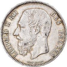 Monnaie, Belgique, Leopold II, 5 Francs, 5 Frank, 1873, TTB, Argent, KM:24