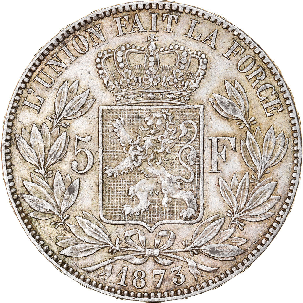 Monnaie, Belgique, Leopold II, 5 Francs, 5 Frank, 1873, TTB, Argent, KM:24