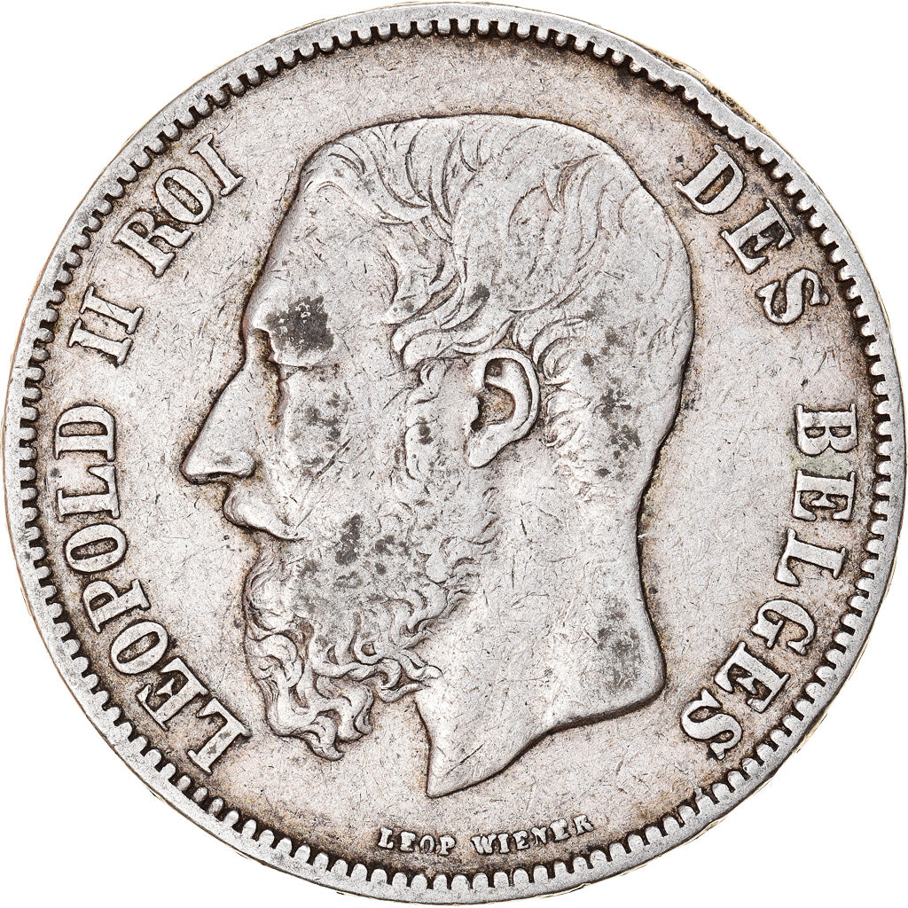Coin, Belgium, Leopold II, 5 Francs, 5 Frank, 1873, VF(30-35), Silver, KM:24