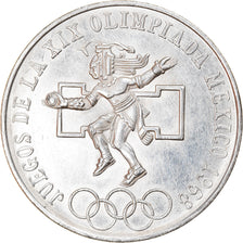 Coin, Mexico, 25 Pesos, 1968, Mexico City, AU(50-53), Silver, KM:479.1