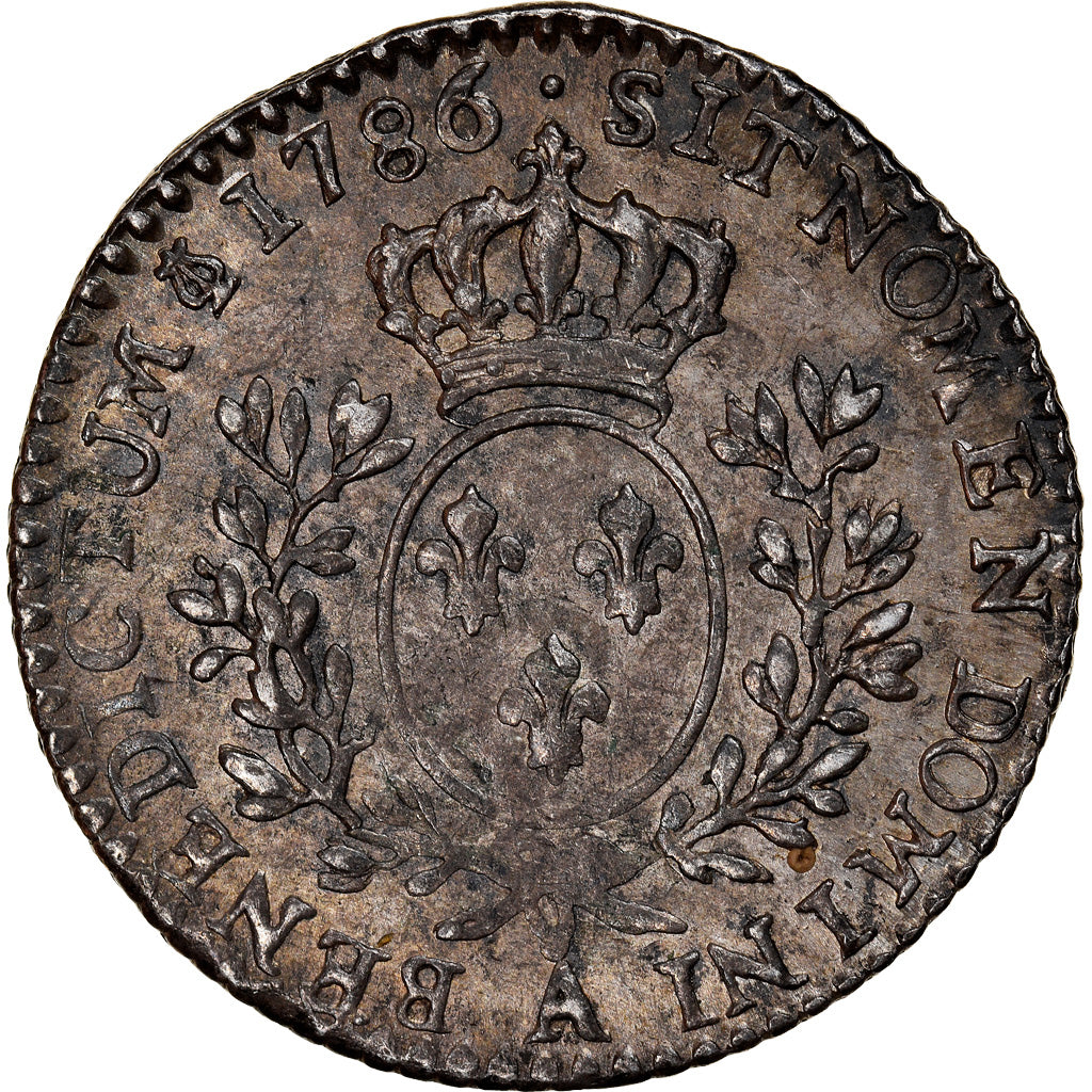 Coin, France, Louis XVI, 1/10 Écu, 12 Sols, 1/10 ECU, 1786, Paris, AU(50-53)