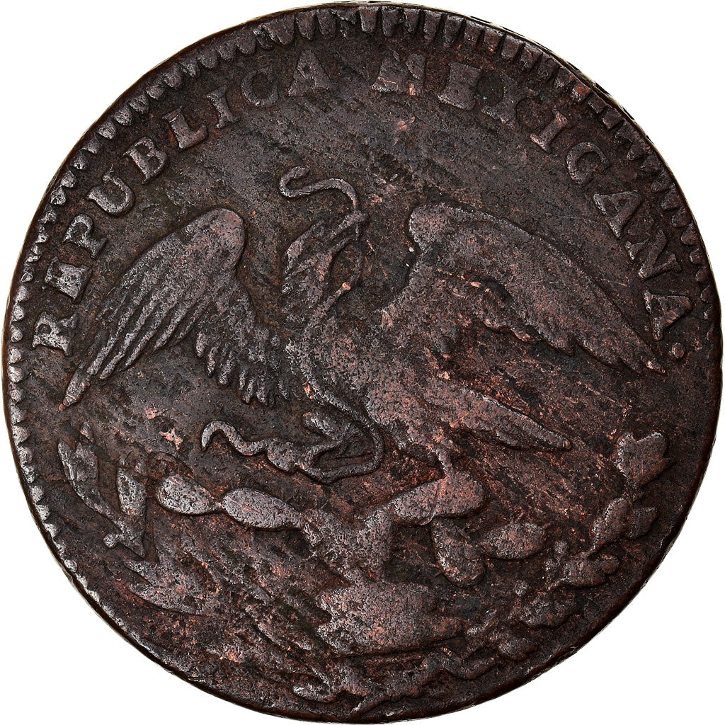 Coin, Mexico, 1/4 Real, Un Quarto/Una Quartilla, 1836, Mexico City, EF(40-45)