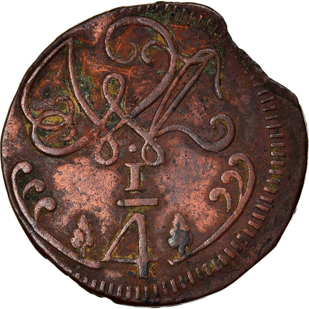 Coin, Venezuela, CARACAS, 1/4 Réal, 1818, EF(40-45), Copper, KM:2