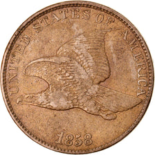 Coin, United States, Flying Eagle Cent, Cent, 1858, U.S. Mint, Philadelphia