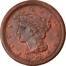 Coin, United States, Braided Hair Cent, Cent, 1849, U.S. Mint, Philadelphia