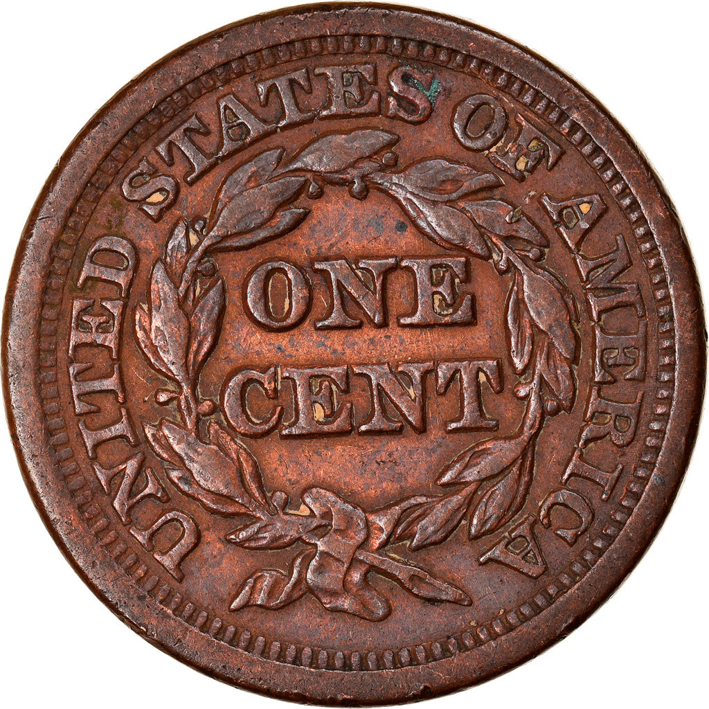 Coin, United States, Braided Hair Cent, Cent, 1849, U.S. Mint, Philadelphia