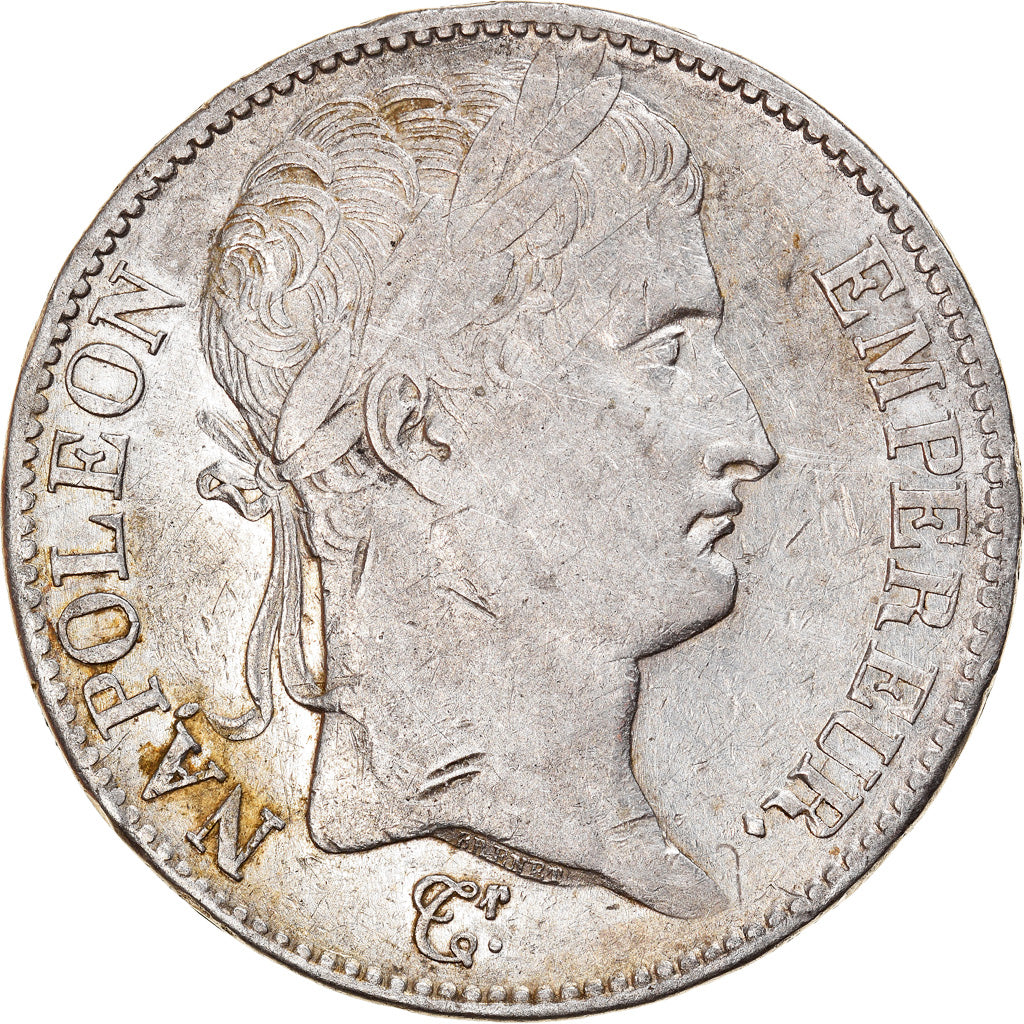 Coin, France, Napoléon I, 5 Francs, 1809, Rouen, EF(40-45), Silver, KM:694.2