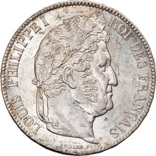 Munten, Frankrijk, Louis-Philippe, 5 Francs, 1837, Rouen, ZF+, Zilver, KM:749.2