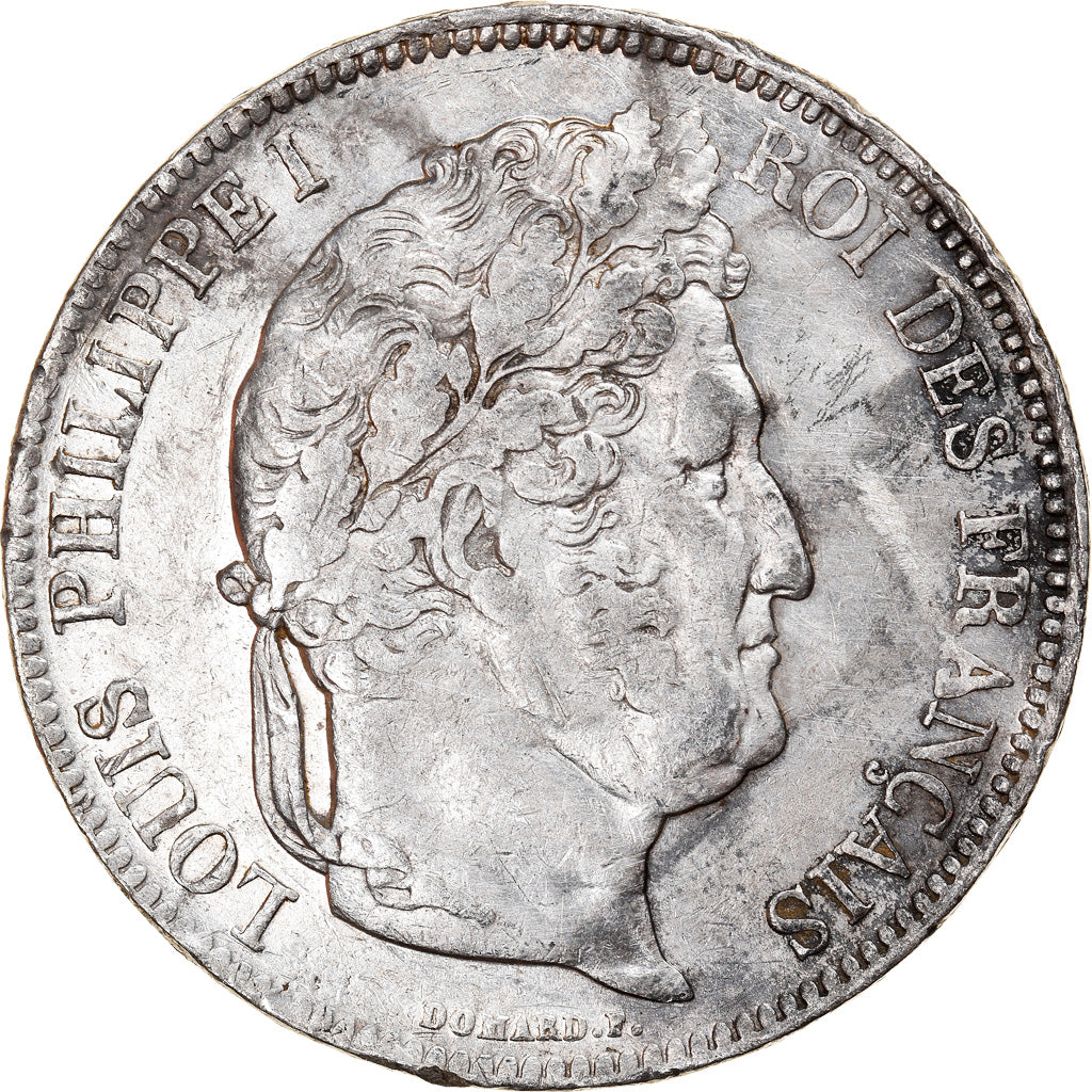 Coin, France, Louis-Philippe, 5 Francs, 1833, Limoges, EF(40-45), Silver