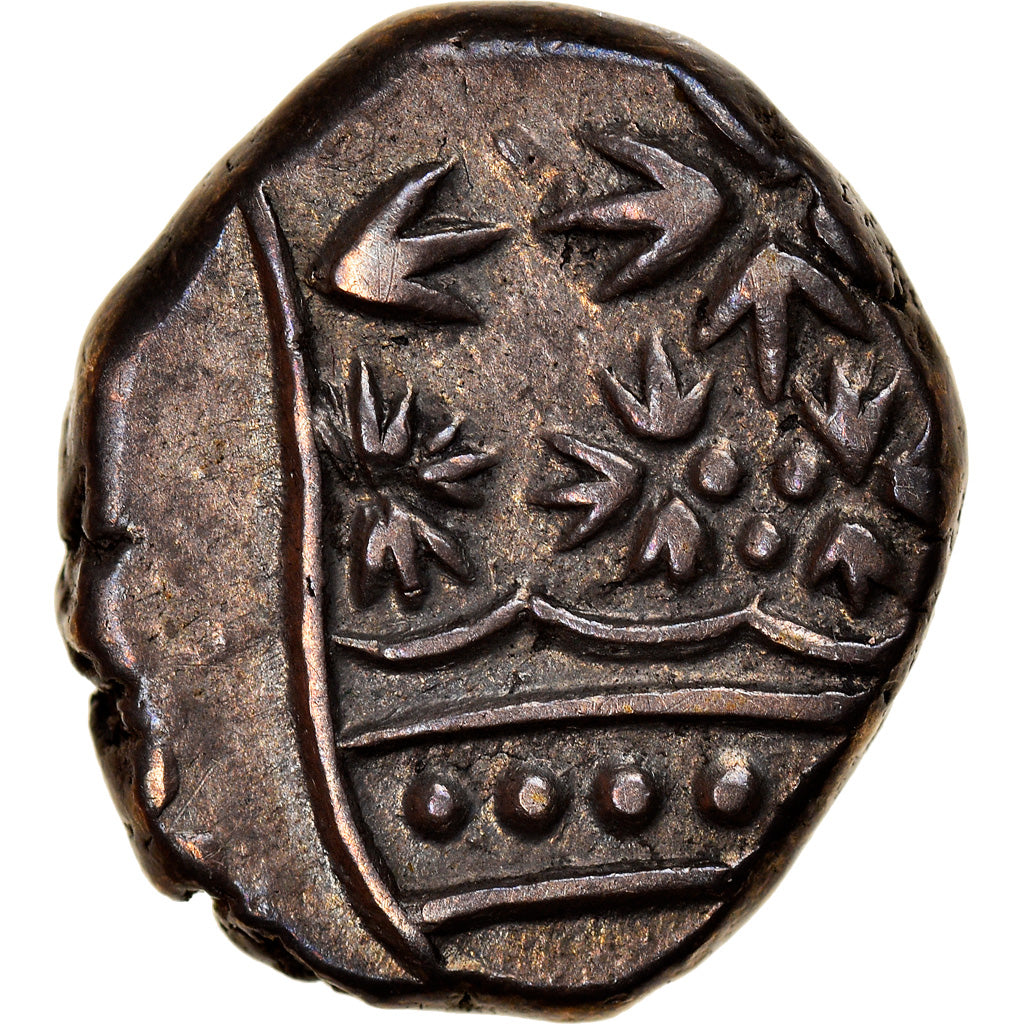 Moneda, INDIA FRANCESA, Louis XV, 2 Fanon, Pondichery, MBC, Plata, KM:49